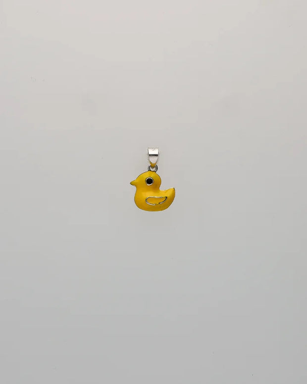 Yellow Duckie Delight Pendant in 92.5 Silver