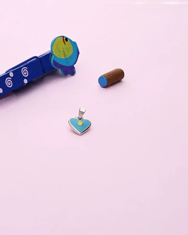 Pink Blossom Mini Pendant in 92.5 Silverin 92.5 Silver