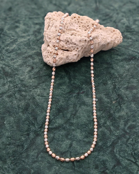 Rose Lumi Ball Cut Chain in 92.5 Silver