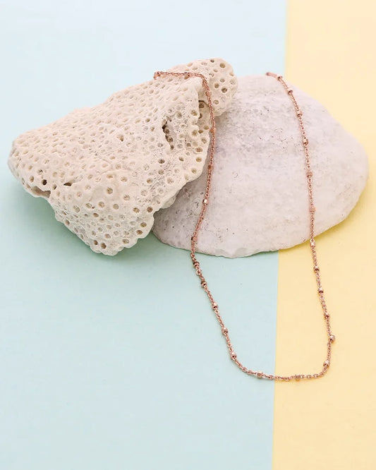 Rose Clipline Italian Chain in 92.5 Silver