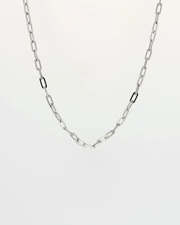 Amora Dual Drop Link Chain in 92.5 Silver