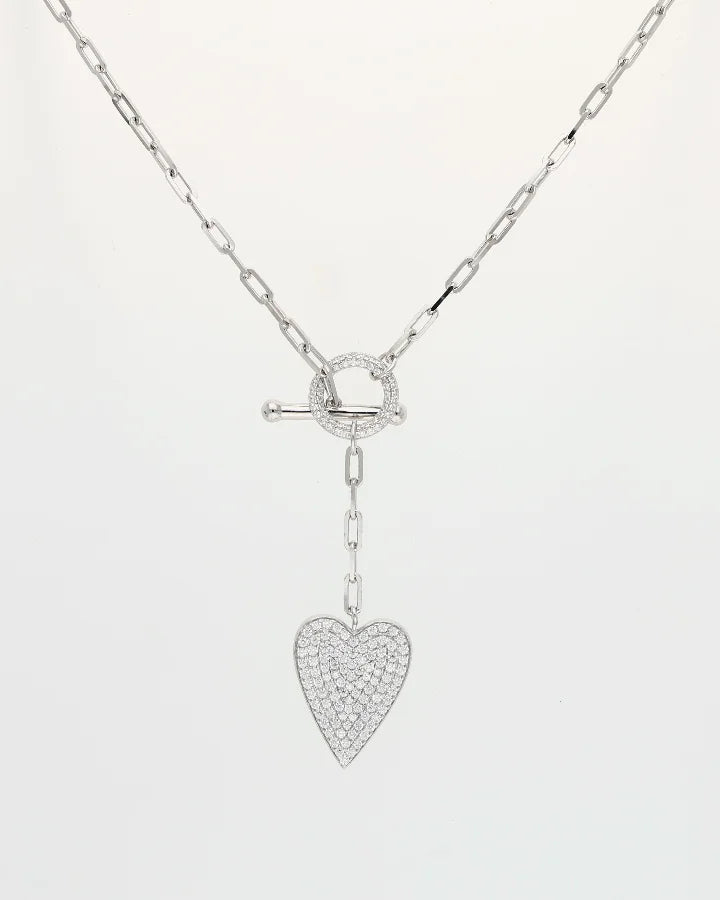 Amora Dual Drop Link Chain in 92.5 Silver