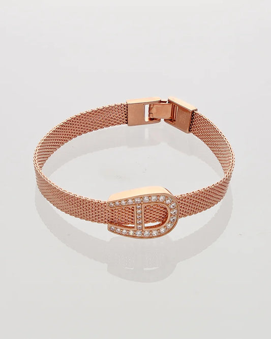 Fortuna Horseshoe Belt Bracelet in 92.5 Silver