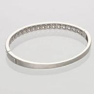 Rhodium Cuban Kada in 92.5 Silver