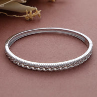 Rhodium Cuban Kada in 92.5 Silver