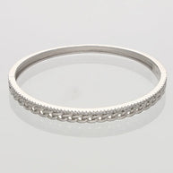 Rhodium Cuban Kada in 92.5 Silver