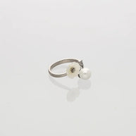 Florea Pearl Bloom Ring in 92.5 Silver