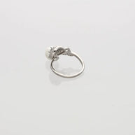 Aurelia Pearl & Pear Stone Ring in 92.5 Silver