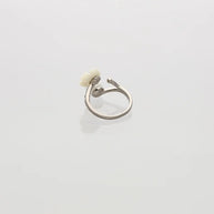 Blossia Pearl Floral Ring in 92.5 Silver
