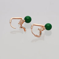 Verdan Deep Green Drops in 92.5 silver