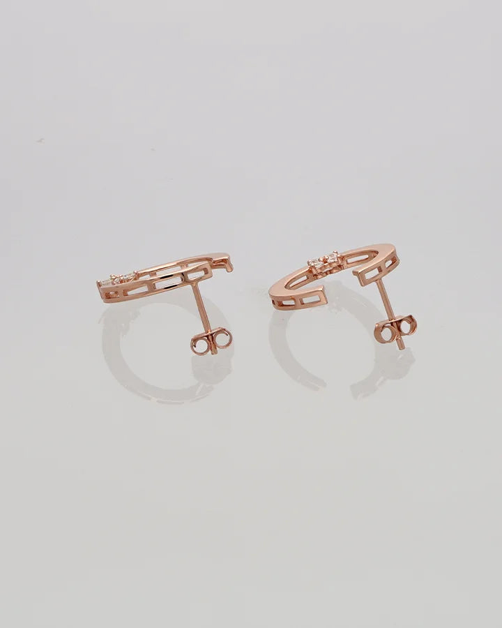 Floria Semi Bloom Studs in 92.5 silver