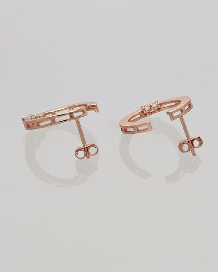 Semi Bloom Studs in 92.5 Silver