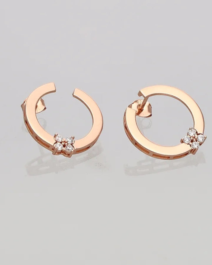 Semi Bloom Studs in 92.5 Silver