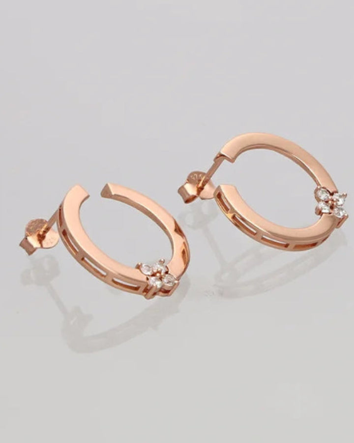 Semi Bloom Studs in 92.5 Silver