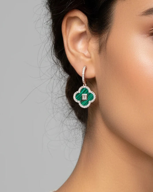 Leaf Drift Hoops in 92.5 Silver