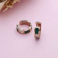 Woodra Bali Ember Hoops in 92.5 silver