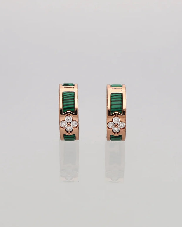 Woodra Bali Ember Hoops in 92.5 silver