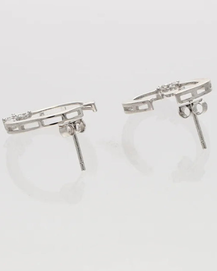 Florin Hoops in 92.5 Silver