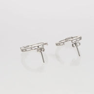 Florin Semi Bloom Hoops in 92.5 silver