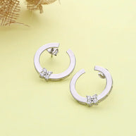 Florin Semi Bloom Hoops in 92.5 silver