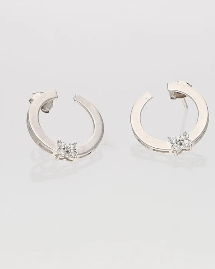 Florin Hoops in 92.5 Silver