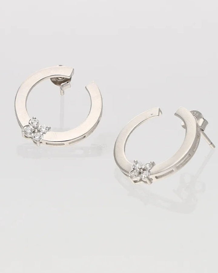 Florin Hoops in 92.5 Silver