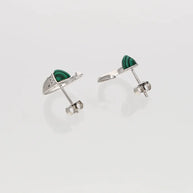 Cresel Moon Edge Studs in 92.5 silver