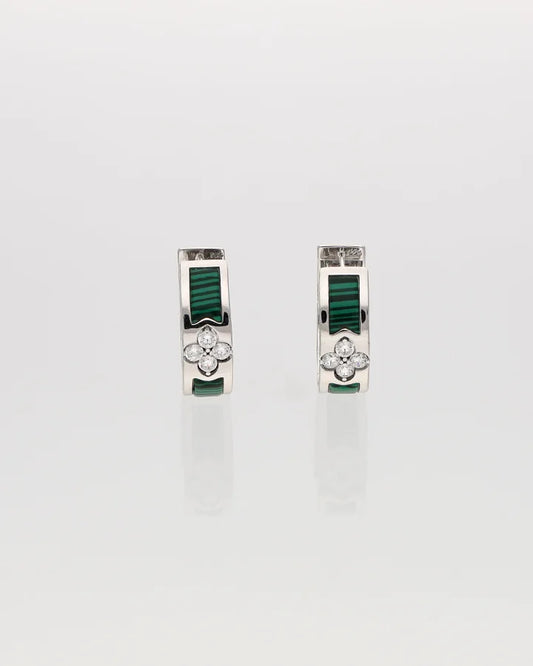 Baliere Forest Spark Hoops in 92.5 Silver