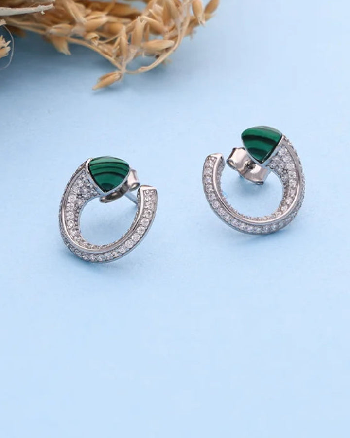 Lunara Moon Studs in 92.5 Silver