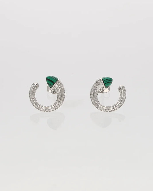 Lunara Moon Spark Studs in 92.5 Silver