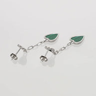 Cordia Long Heart Cascade in 92.5 silver