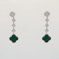 Vanora Leaf Drop Studs in 92.5 silver