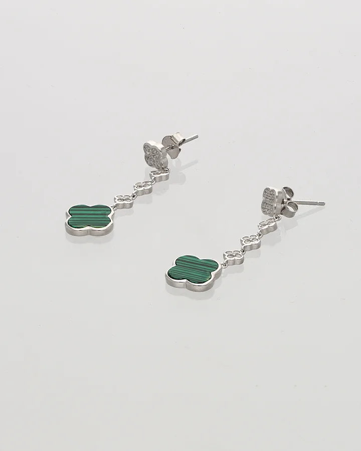 Vanora Leaf Drop Studs in 92.5 silver