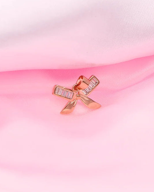 Belleva Bow Spark Pendant in 92.5 Silver