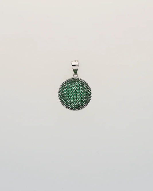 Verden Halo Circle Pendant in 92.5 Silver