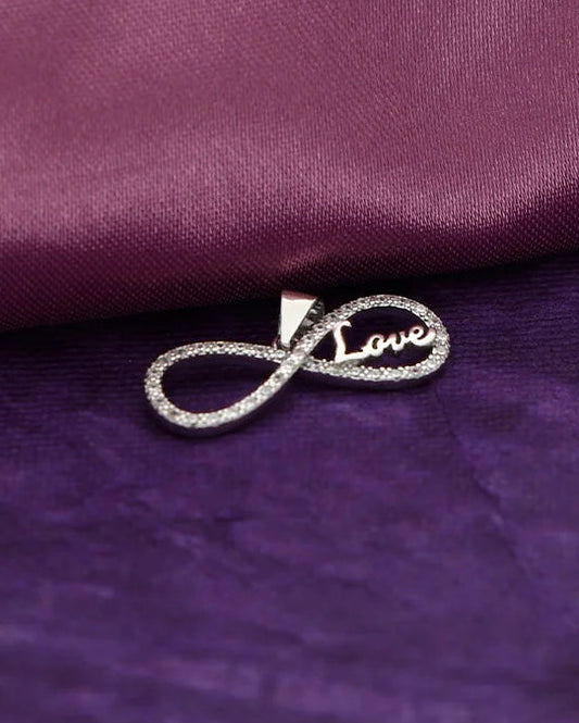 Infina Love Loop Pendant in 92.5 Silver