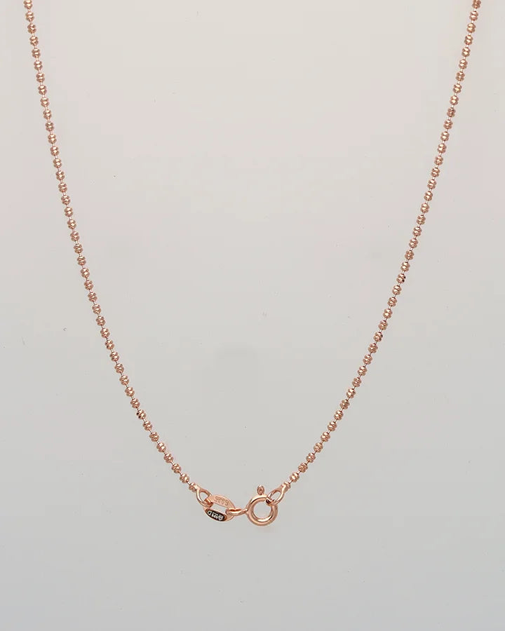 Aurielle Soft Rose Gold Chain in 92.5 Silver