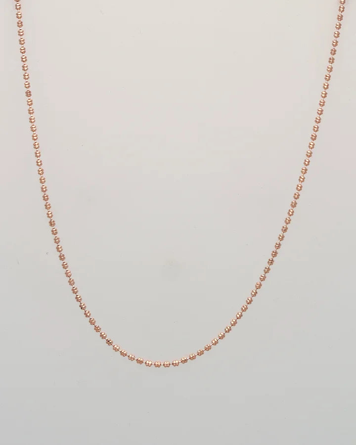 Aurielle Soft Rose Gold Chain in 92.5 Silver