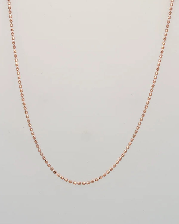 Aurielle Soft Rose Gold Chain in 92.5 Silver