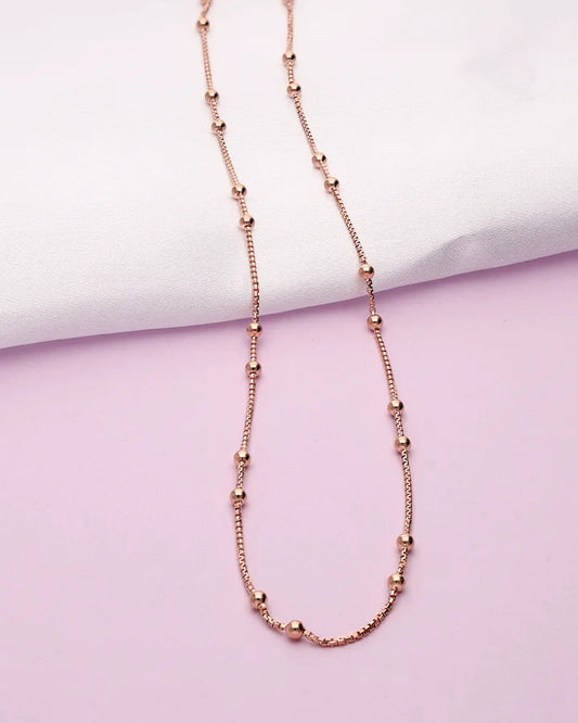 Elaris Blush Rose Gold Chain in 92.5 Silver