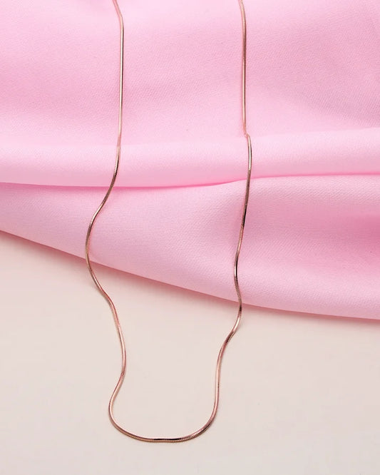 Lunexia Refined Rose Gold Chain in 92.5 Silver