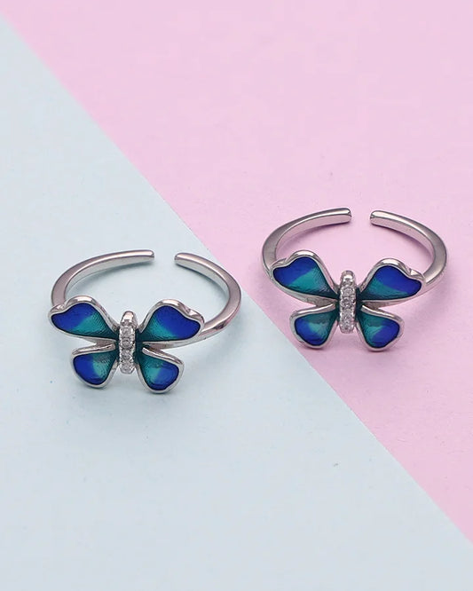 Saanvica Bloom Enamel Bichudi in 92.5 Silver