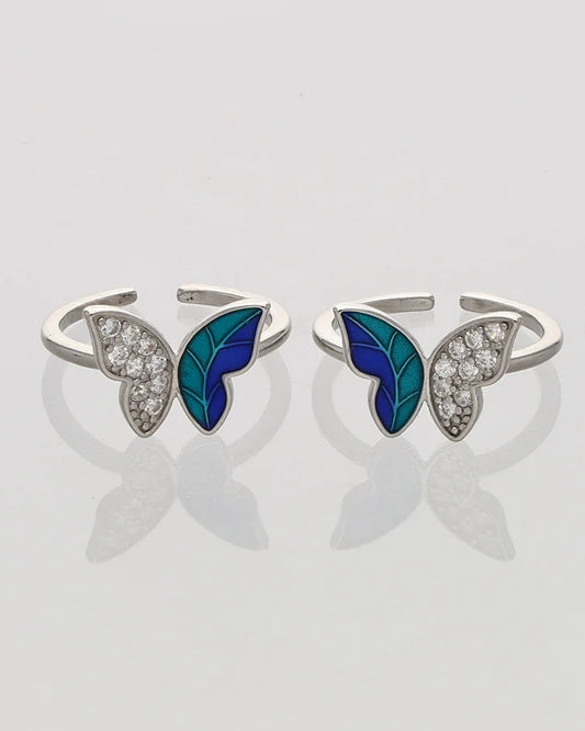 Elanique Royal Enamel Bichudi in 92.5 Silver