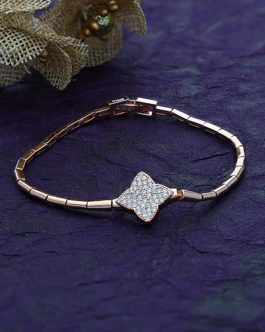 Elviora Shine Chain Bracelet in 92.5 Silver