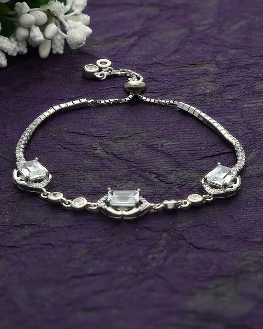 Orivelle Spark Chain Bracelet in 92.5 Silver