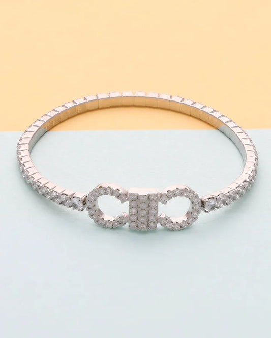 Viraya Poise Stretch Bracelet in 92.5 Silver