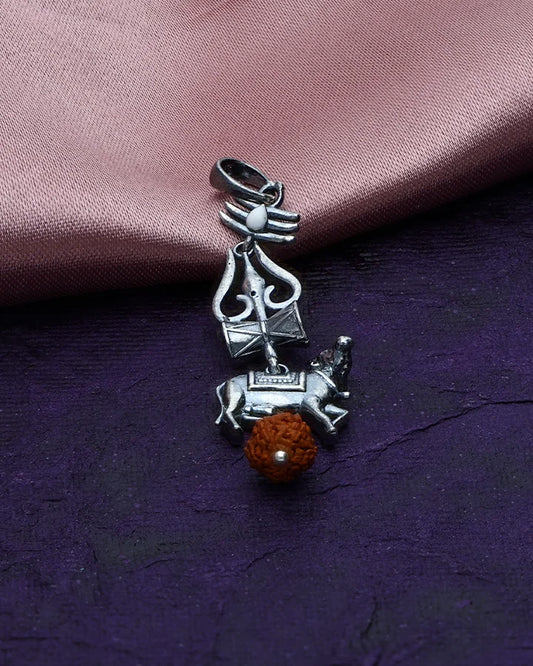 Shivora Trishul Grace Pendant in 92.5 Silver