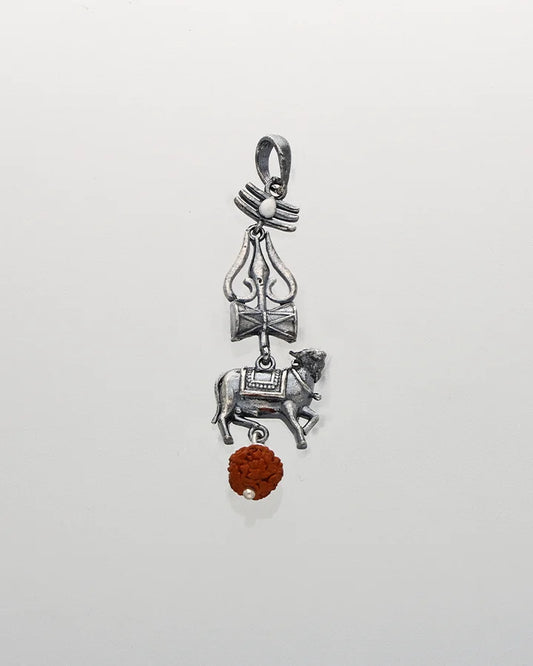 Shivora Trishul Grace Pendant in 92.5 Silver