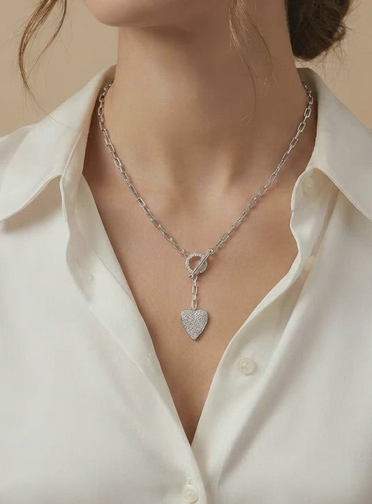 Dual Drop Chain in 92.5 Silver